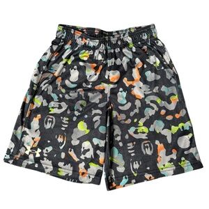 Under Armour Kids‎ Camo Print Shorts - Black and Orange
